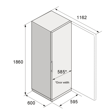 Отдельностоящий морозильник ASKO RFF586KNCB1