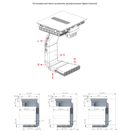 Индукционная варочная поверх.с интегрир. вытяжкой KUPPERSBERG IHI690