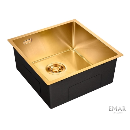 Мойка подстольный монтаж EMAR EMB-132 PVD Nano Golden