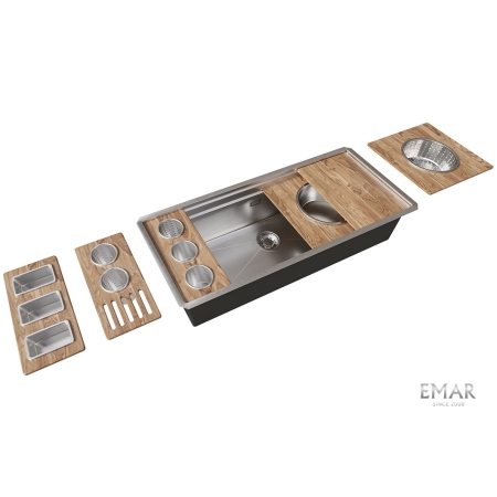 Мойка подстольный монтаж EMAR EMB-111 Satin