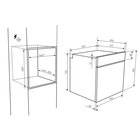 Встраиваемая микроволновая печь KUPPERSBERG HMW611BB