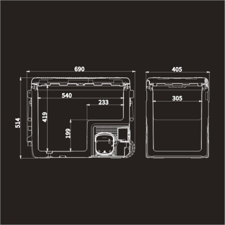 Автохолодильник Meyvel AF-U55-travel