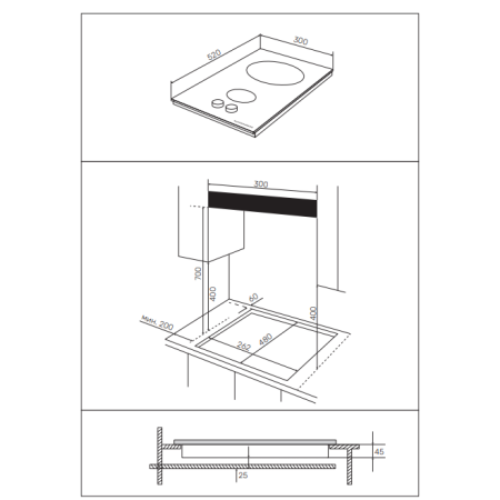 Газовая варочная поверхность KUPPERSBERG FG31B