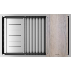 Мойка подстольный монтаж Paulmark NEXT-MULTI SINK 74 UNI брашированная сталь