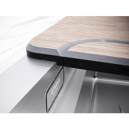 Мойка подстольный монтаж Paulmark NEXT-MULTI SINK 74 UNI брашированная сталь