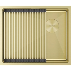 Мойка подстольный монтаж Paulmark NEXT-PRO 54 UNI светлое золото