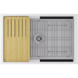 Мойка подстольный монтаж Paulmark GLAMP 81 UNO белый глянцевый