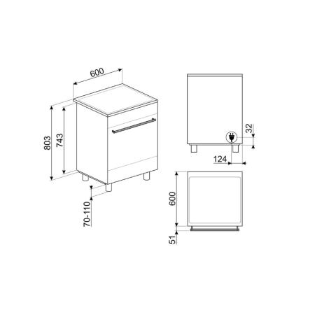Индукционный варочный центр SMEG C6IMXT2