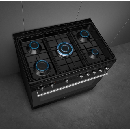 Газовый варочный центр SMEG CX91GMBL