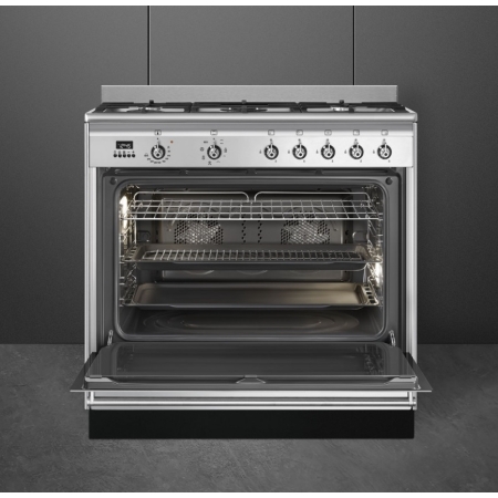 Газовый варочный центр SMEG SUK91MFX9
