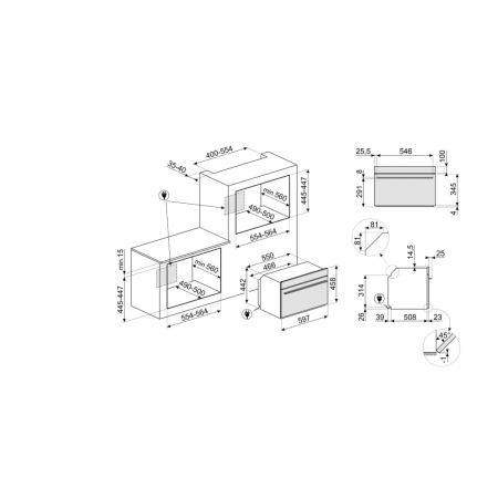 Встраиваемая микроволновая печь SMEG SO4101M0B3