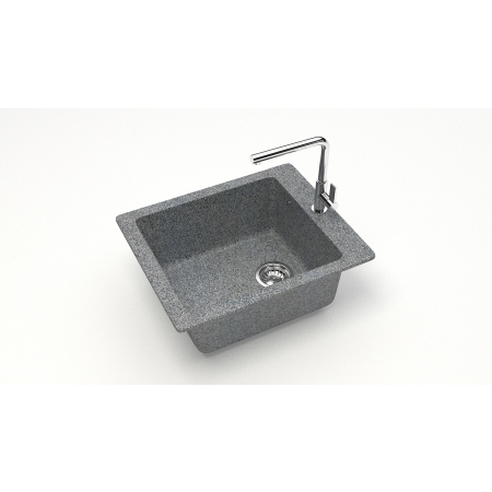 Врезная мойка ZETT lab матовая Модель 8/Q8 темно-серый 500*425мм