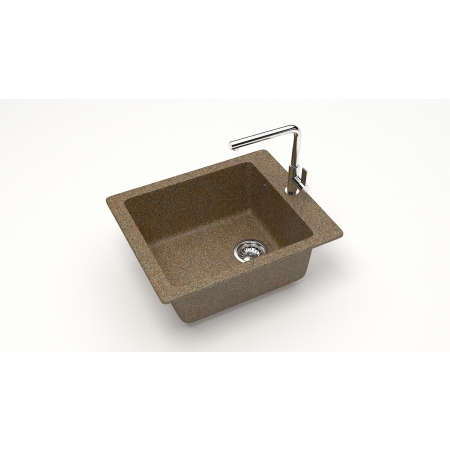 Врезная мойка ZETT lab матовая Модель 8/Q9 терракот 500*425мм