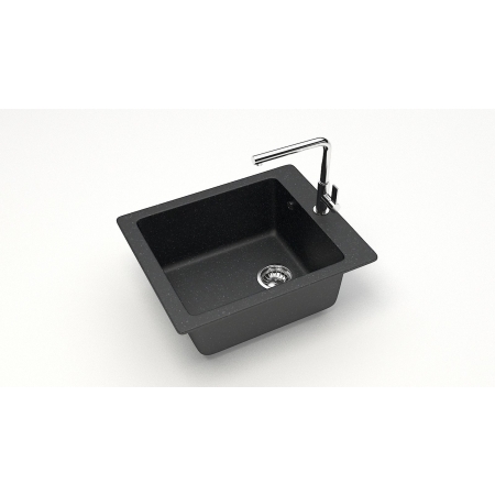 Врезная мойка ZETT lab матовая Модель 8/Q4 черный 500*425мм