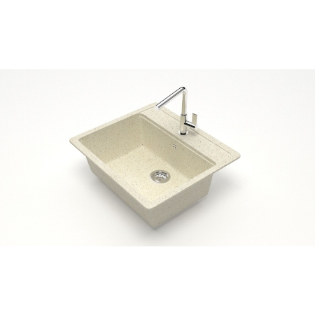 Врезная мойка ZETT lab матовая Модель 9/Q2 бежевый 570*505мм