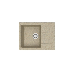 Врезная мойка ZETT lab матовая Модель 150/Q5 песочный 575*470мм