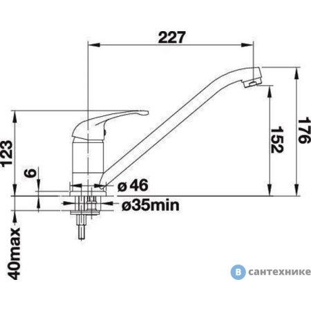 Смеситель ZETT lab КМ-004/Q10 светло-серый