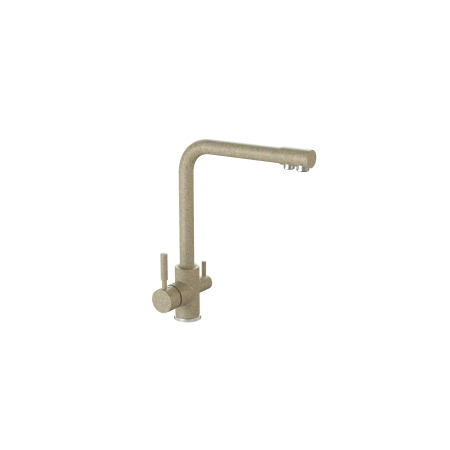 Смеситель 3 в 1 ZETT lab КМ-006/Q5 песочный