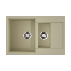 Врезная мойка OMOIKIRI Daisen 78-2-BE ARTGRANIT/ваниль