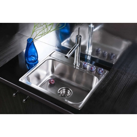 Врезная мойка OMOIKIRI Ashi 56-IN нержавеющая сталь