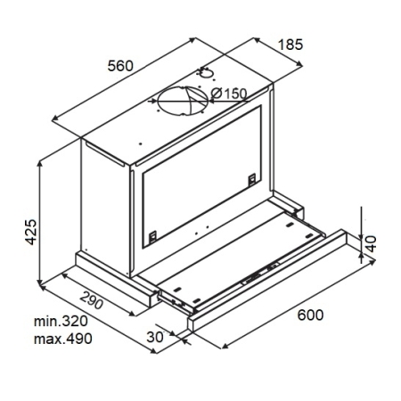 Встраиваемая вытяжка KUPPERSBERG SLIMBOX60GB