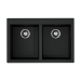 Врезная мойка OMOIKIRI Bosen 80-2-BL Tetogranit/чёрный