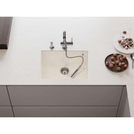 Мойка подстольный монтаж OMOIKIRI Tedori 54-U-WH Tetogranit/белый