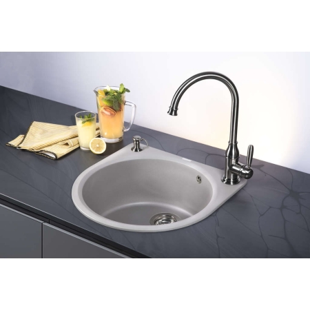Врезная мойка OMOIKIRI Akegata 51-GR ARTGRANIT/Leningrad grey