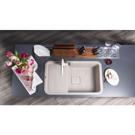 Врезная мойка OMOIKIRI Tasogare 78-BE ARTGRANIT/ваниль
