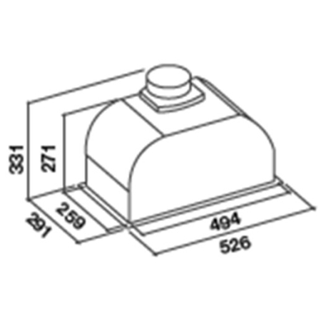 Полновстраиваемая вытяжка Falmec BUILT-IN 50 MAX BK