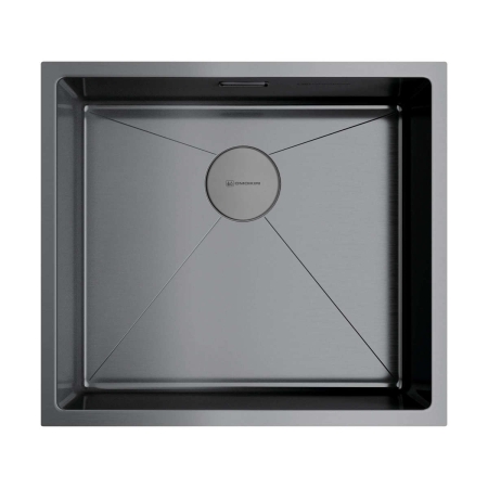 Мойка подстольный монтаж OMOIKIRI Taki 49-U/IF-GM вороненая сталь