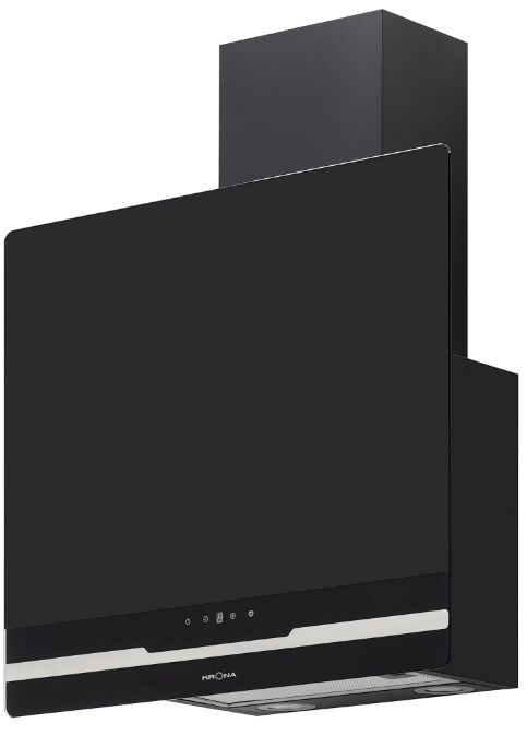 Пристенная вытяжка KRONA DOMENIKA 600BLACK/INOXS - Lucro
